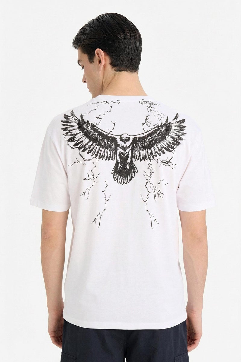 ديفاكتو تيشيرت قطن 100% بطبعة أوفر سايز - Image 5